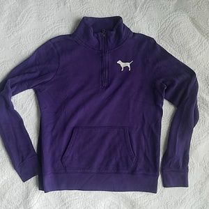 PINK 3/4 Zip Sweatshirt